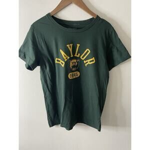 Baylor University BU Bears T Shirt Adult L Unisex Champion Green Short Sleeve